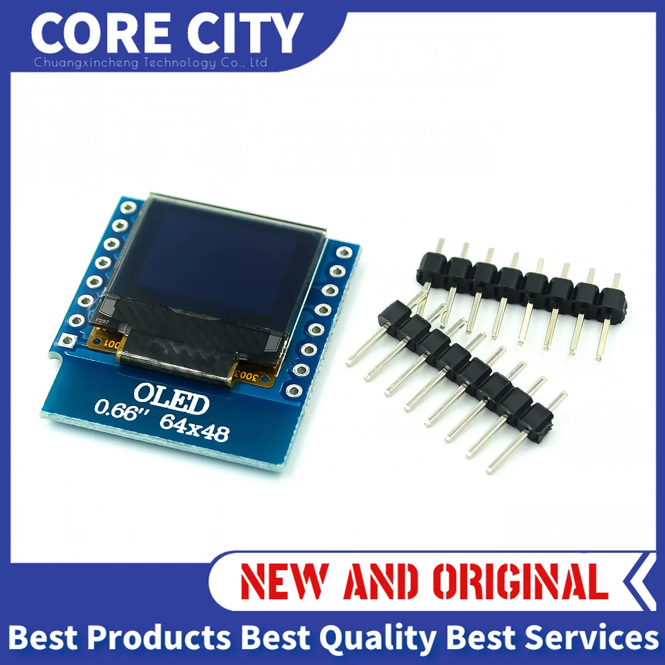 

Модуль органического светодиода 0,66 дюйма для WEMOS D1 MINI ESP32, модуль Arduino AVR STM32 64x48, ЖК-экран 0,66 дюйма IIC I2C OLED