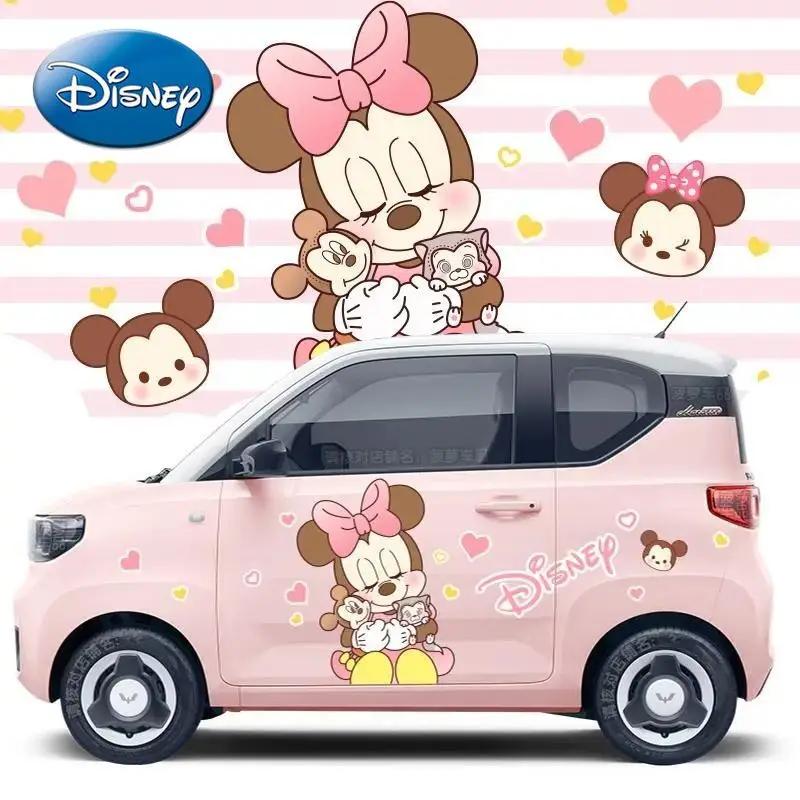 

Disney Car Stickers Winnie The Pooh Mickey Minnie Cartoon Image Decoration Body Stickers Car DIY Transformation Car Accessories