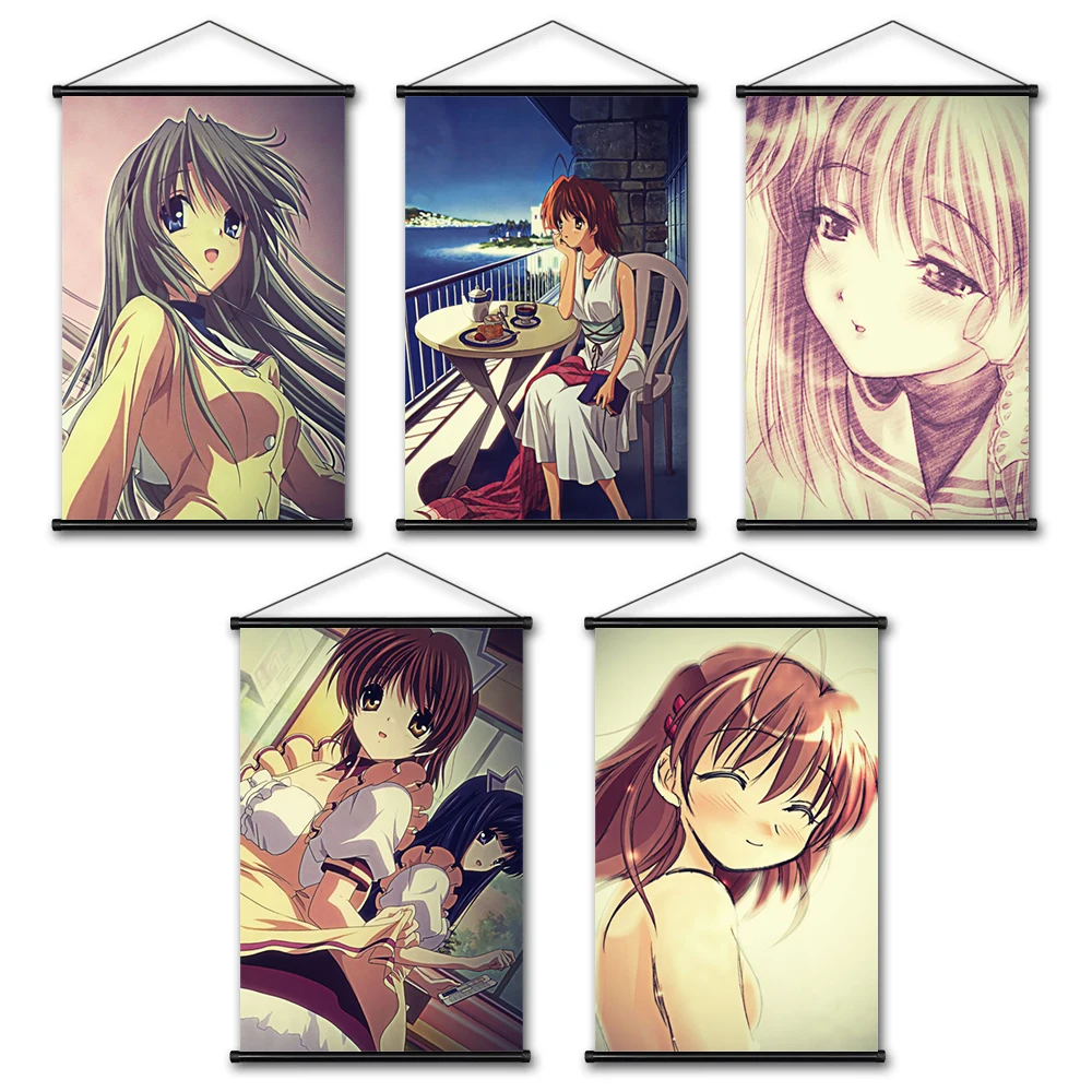 

Anime Posters Canvas Classic Paintings Clannad Modular Picture Character Hanging Scrolls Wall Art Prints Home Cuadros Decorative