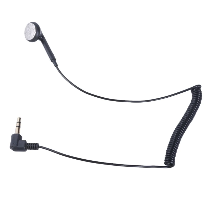 Односторонние наушники с пружинной спиралью 3 5 мм для мобильных устройств MP3