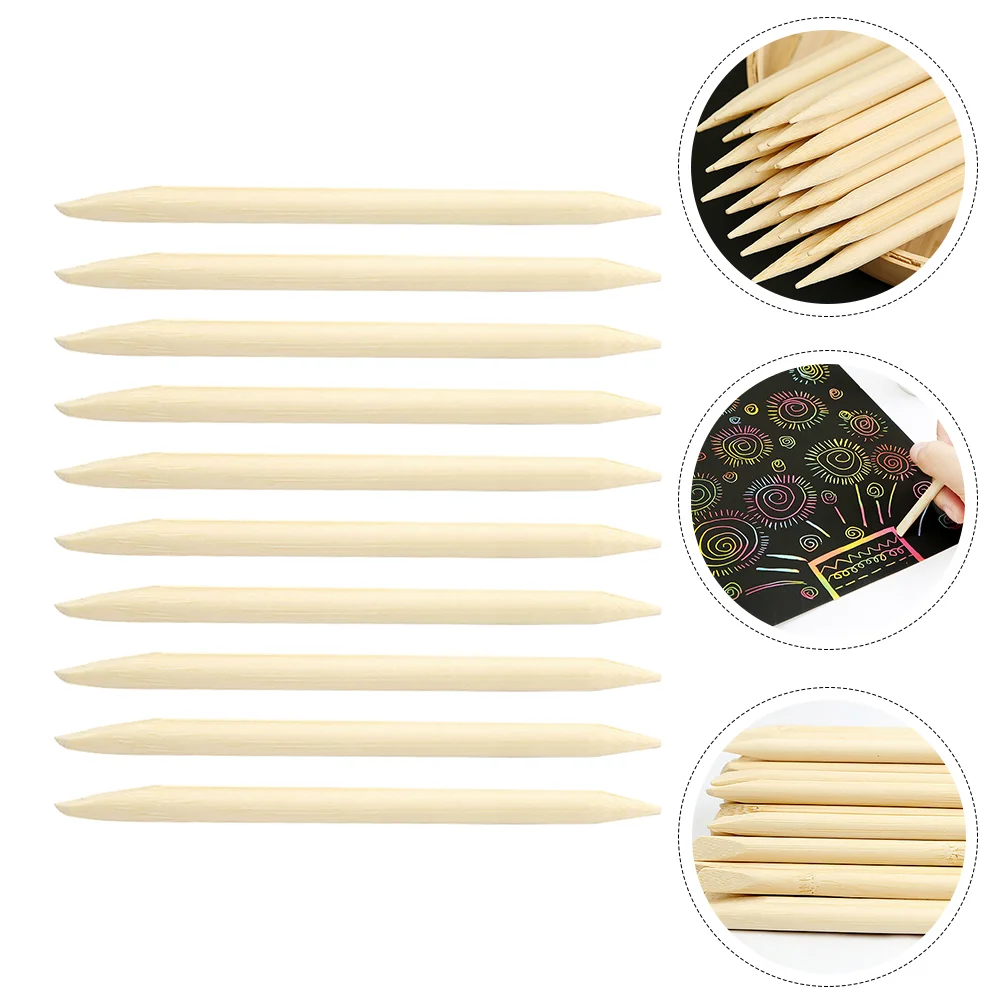 

30 шт., детские бамбуковые ручки для снятия царапин