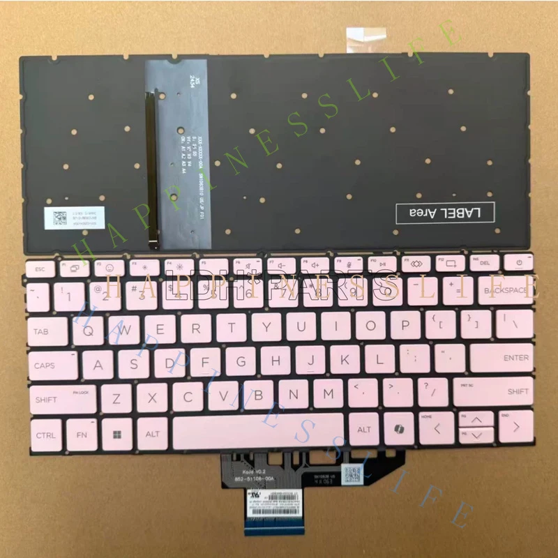 Фото Новая американская клавиатура с подсветкой для ноутбука HP Omnibook 5 Flip 14 дюймов 2-в-1 14-fp №4