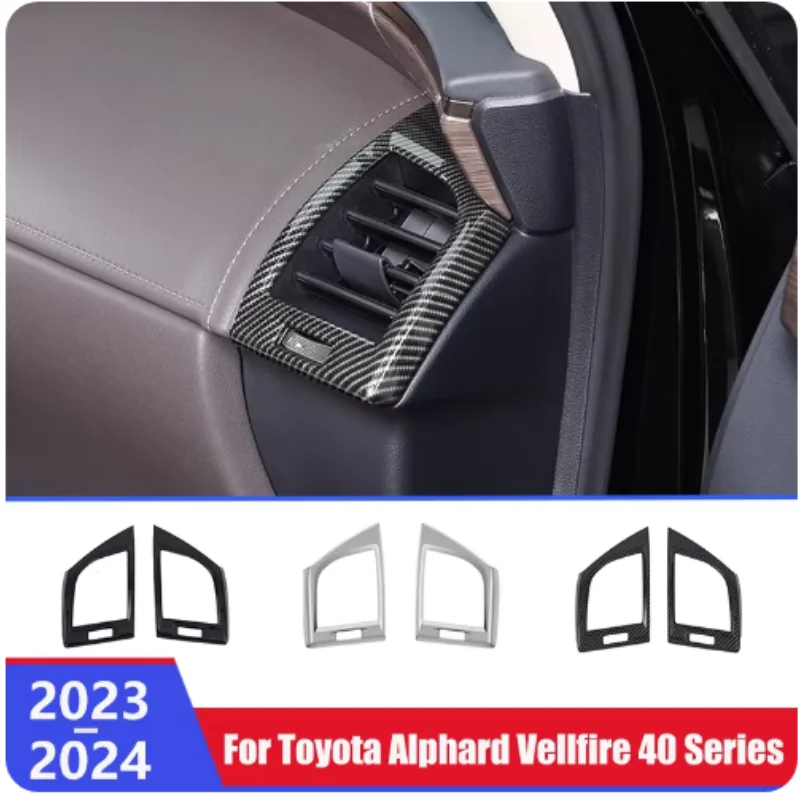 Для Toyota Alphard Vellfire 40 Series 2023 2024 левый ABS карбоновый центральный контроль и правый