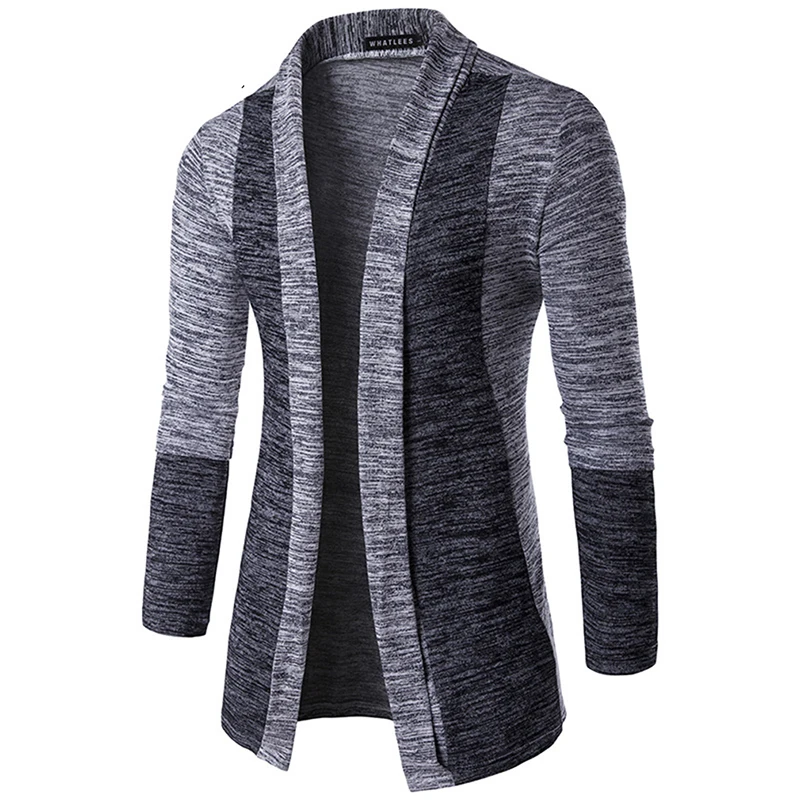 

Shawl Collar Cardigan Men Pull Homme 2023 Fashion Autumn Slim Fit Long Mens Cardigans Casual Hit Color Knitted Cardigan Sweater