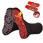 Носки магнитные турмалиновые Самонагревающиеся, дышащие массажные, для массажа ног, теплая терапия, унисекс, 2 шт.