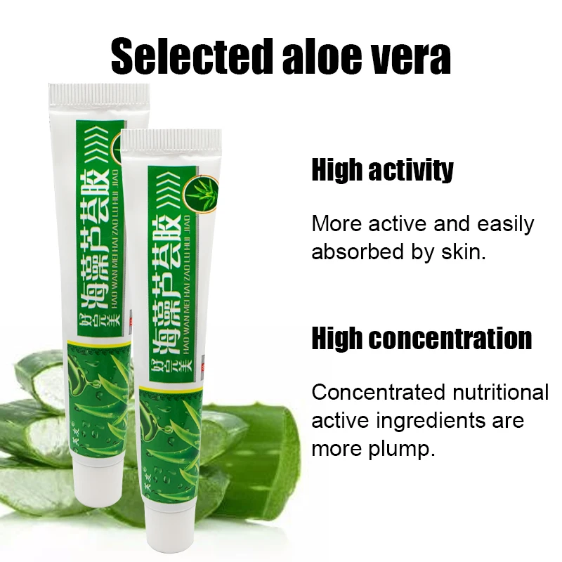 

3pcs Pure Aloe Vera Gel Hyaluronic Moisturizing Skin Care Face Cream Makeup Dressing Removal Acne Plants Base Primer Ointment