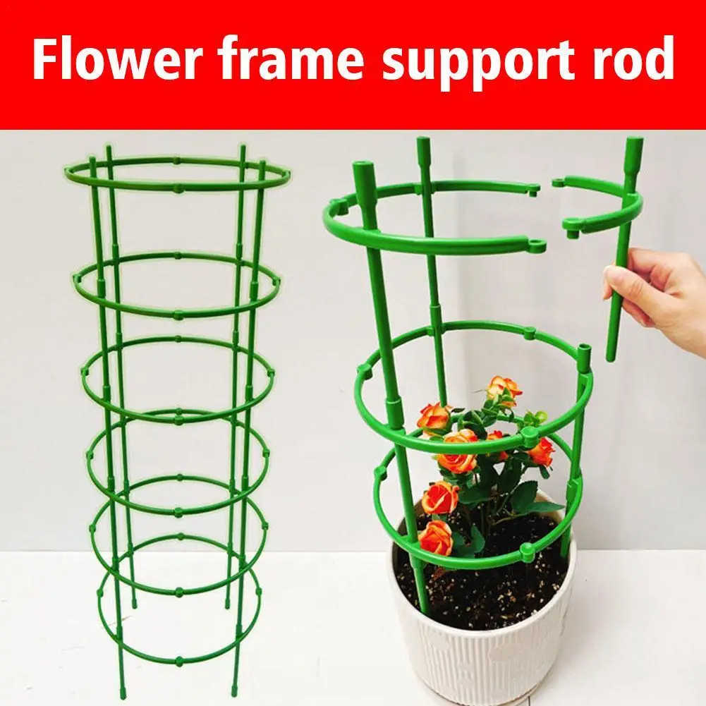 

Orchard Garden Plant Support Stake Pile Frame Plastic Flower Stand Holder Fixing Rod Bonsai Tool For Greenhouses Tomato Peony