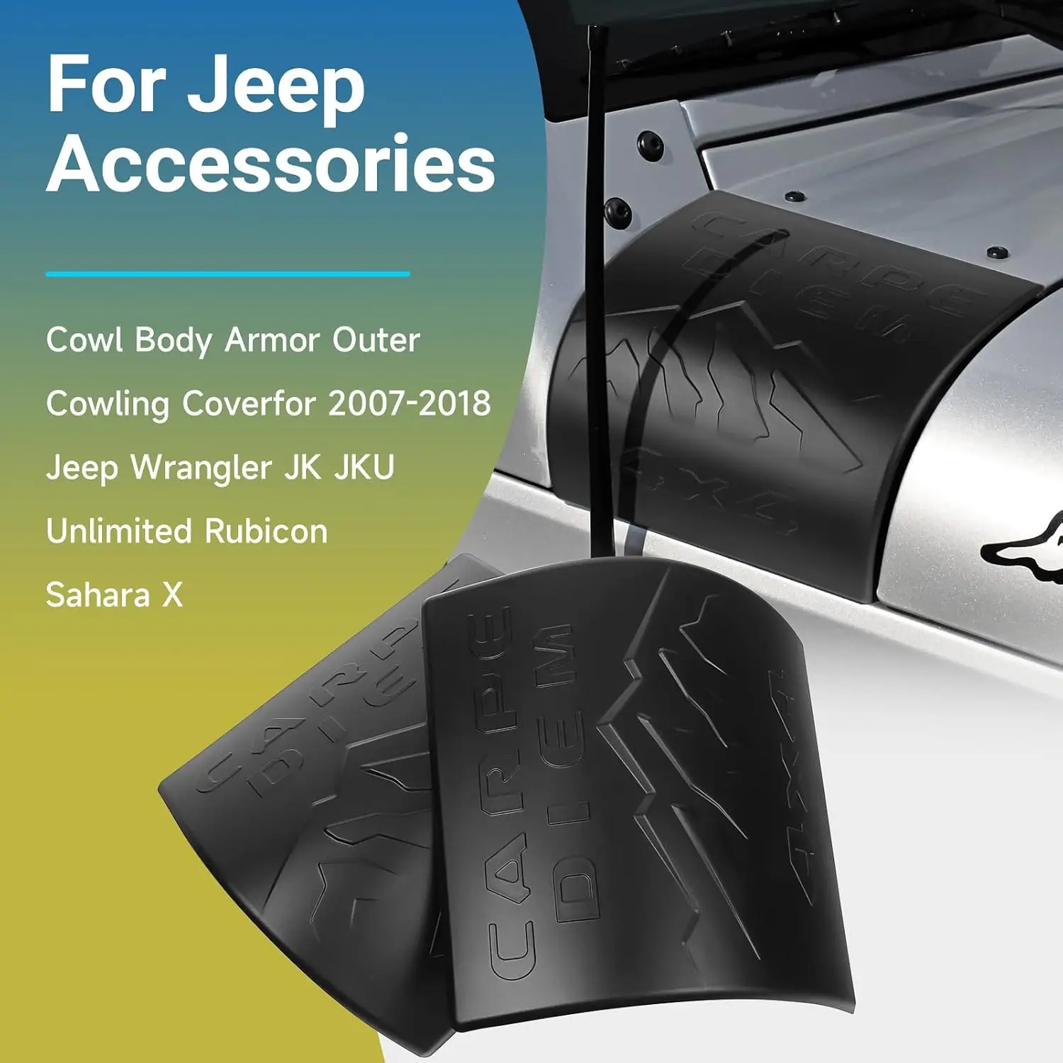 

Бронированный внешний обтекатель для Jeep Wrangler JK JKU 2007-2018 гг. Unlimited Rubicon Sahara X, аксессуары для внедорожных видов спорта, угловая защита