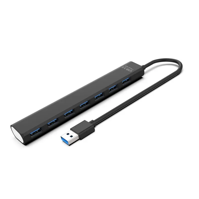 

USB 3.0 7 Port HUB Hub USB3.0 One Drag Seven Splitter High Speed 5GBPS Independent Switch Expansion New