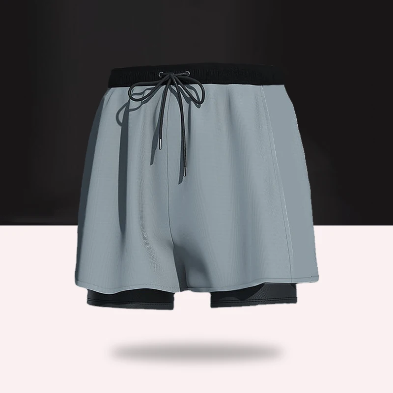 

(L-5XL)Swim Trunks Men's Anti Embarrassment Loose Quick Dry Man Swimming Shorts Beach Swimsuit Hot Spring Swimwear