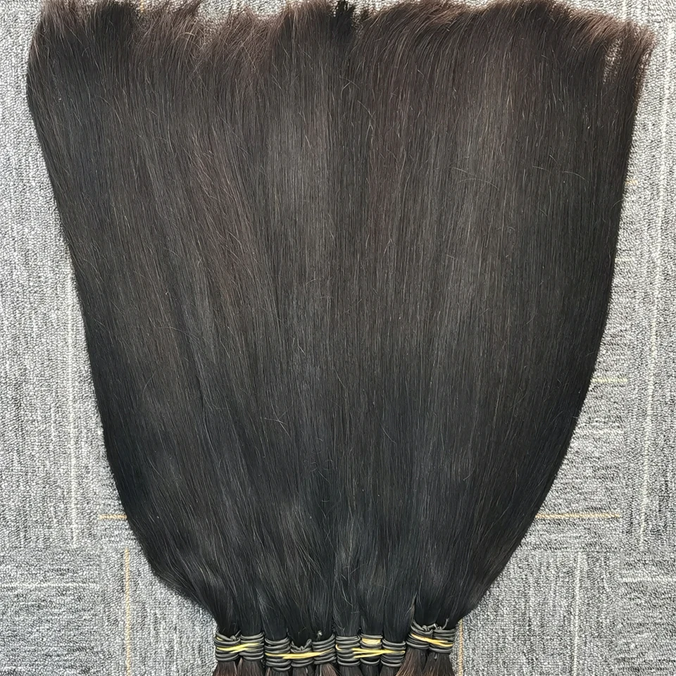 Человеческие волосы россыпью для плетения 14A полная 100 г индийские без уточка