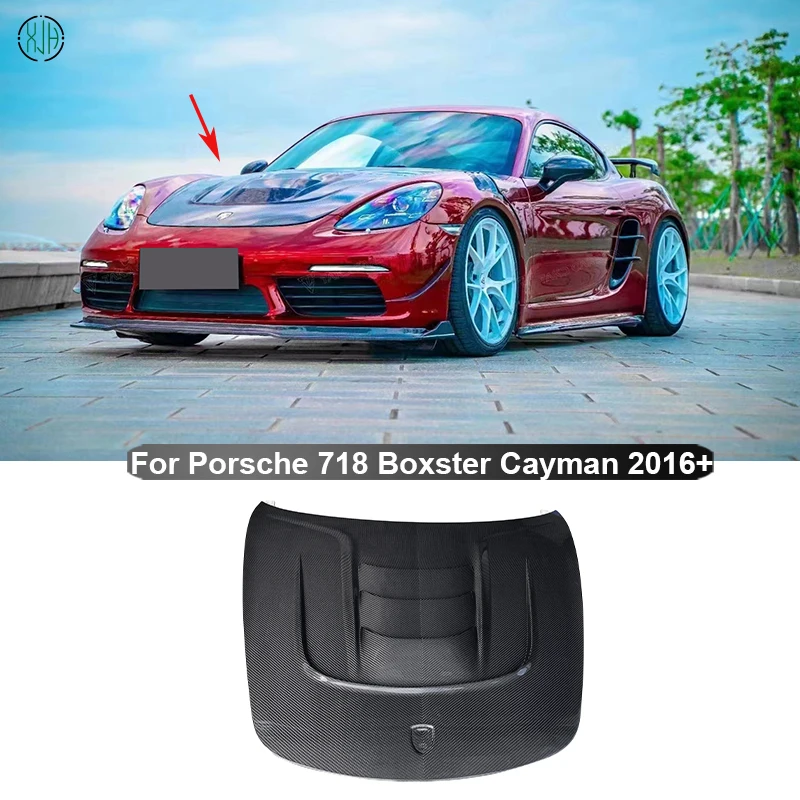 Сухое углеродное волокно передний бампер капот двигателя Крышка