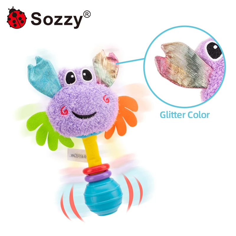 Мягкая игрушка-погремушка для детей 0-12 месяцев |