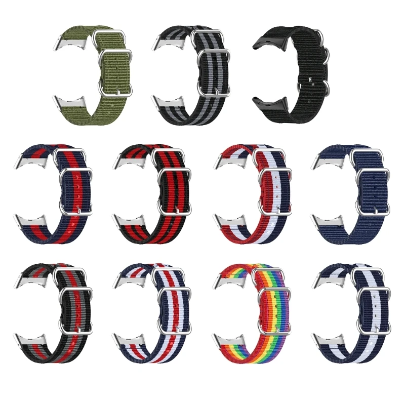 

Ремешок из тканого нейлона для смарт-часов Pixel, регулируемый спортивный сменный Воздухопроницаемый браслет, совместим с пикселями