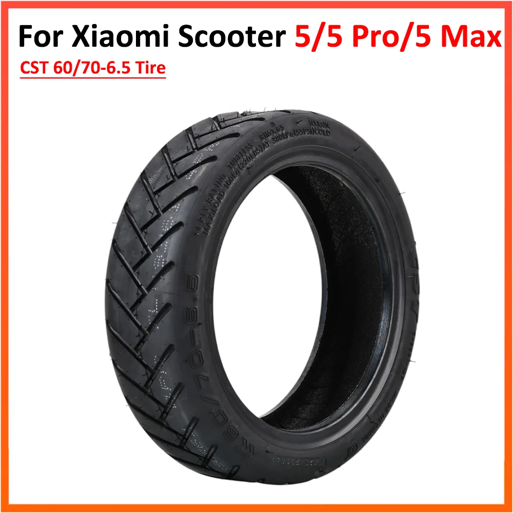 Фото Шина CST 60/70-6.5 для электросамокатов Xiaomi 4 Pro/5/5 Pro/5 Max, 10-дюймовая бескамерная вакуумная шина, аксессуары для замены №1