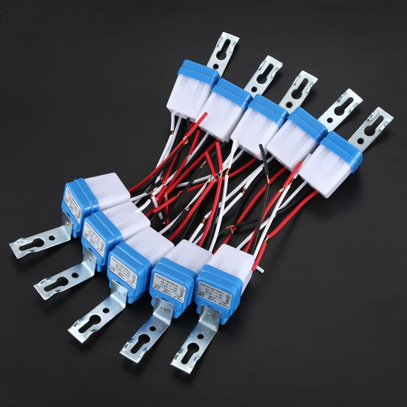 

20Pcs Auto On Off Photocell Street Light Photoswitch Sensor Switch AC/DC 12V 10A
