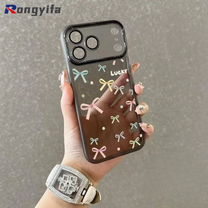 Фото Прозрачный чехол для телефона с защитной пленкой для объектива для Honor Magic 8 7 6 5 Lite 9X Pro 8C Power GT Pro Play 60 Plus 40 X6C X6D X5 X5B Plus №1