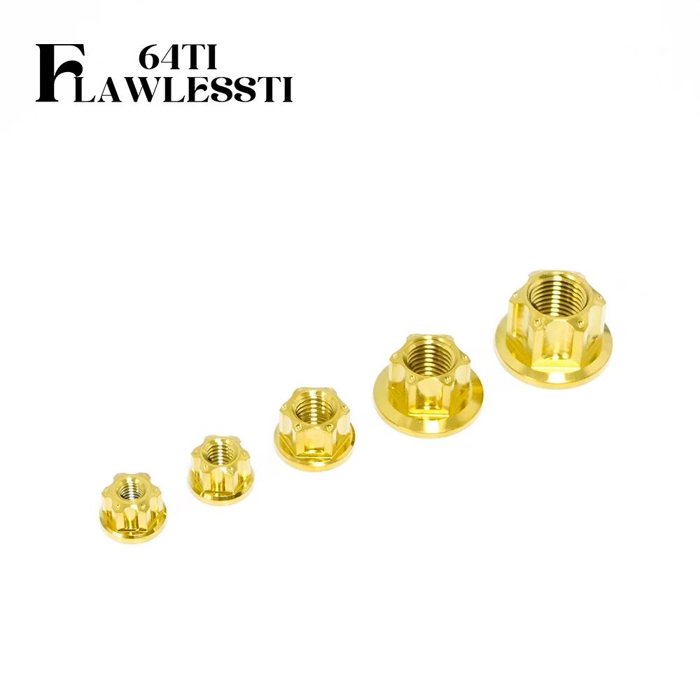

FLAWLESSTI Титановые гайки для мотоцикла M5 M6 M8 M10 M12 M14
