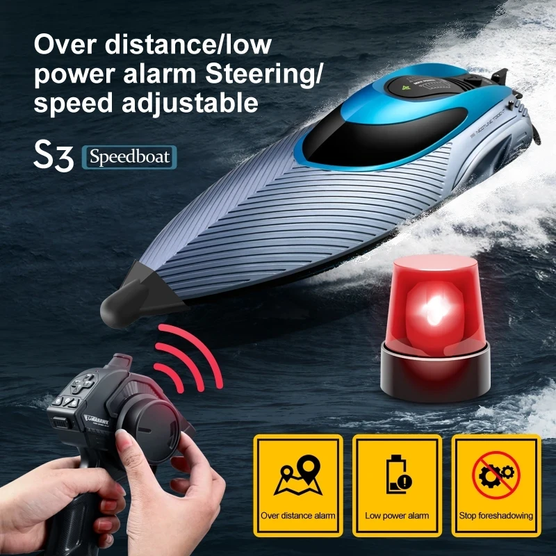 Rc Speed Boat 45km/h Remote Control Boat 2.4Ghz Electric High Speed Racing Speedboat Waterproof Yacht Small Toy Boat RC Yacht enlarge