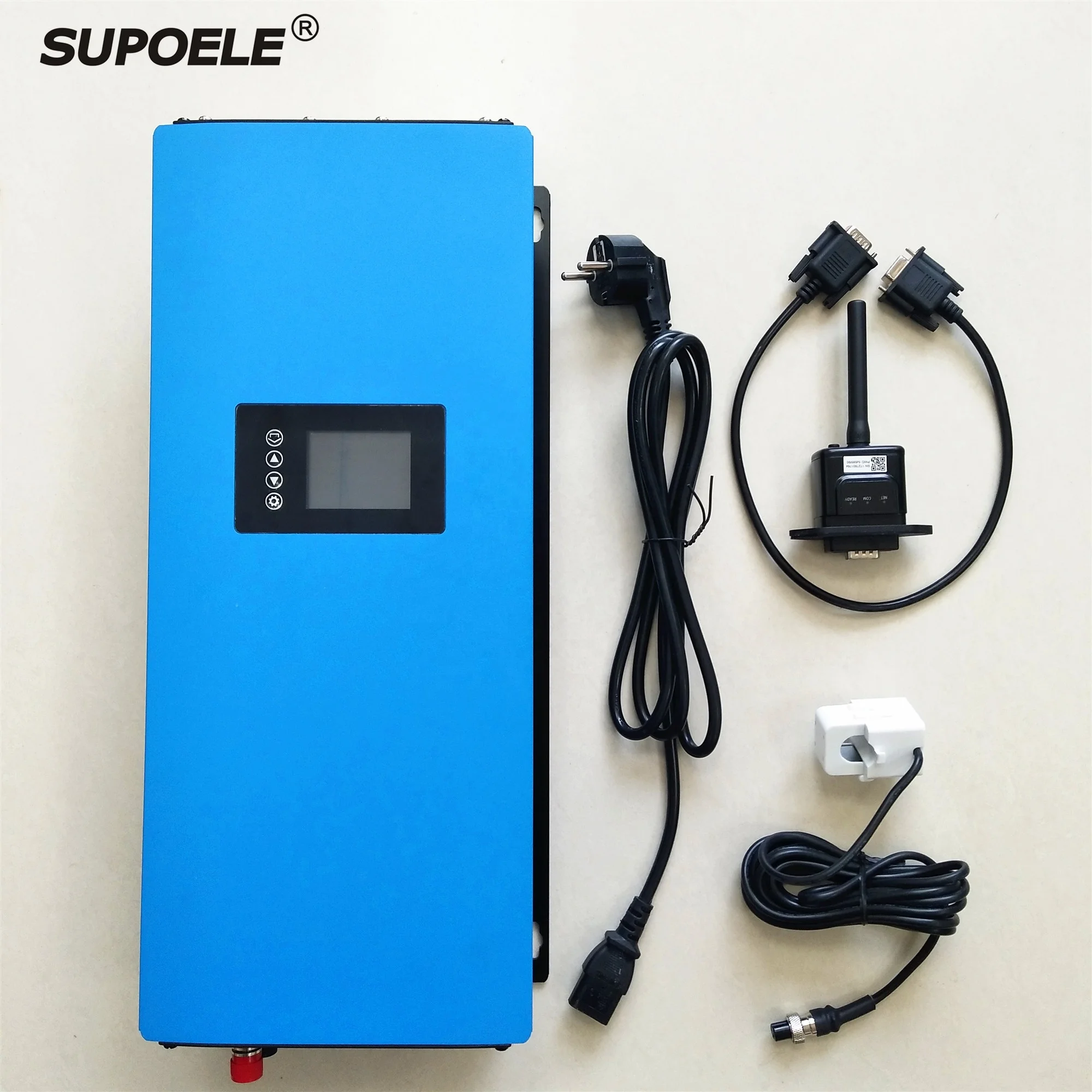 

2KW Solar Grid Tie Inverter With Internal Limiter Sensor & With Wifi Monitoring 2000 Watt SUN-2000GTIL2-LCD 230VAC Euro Plug