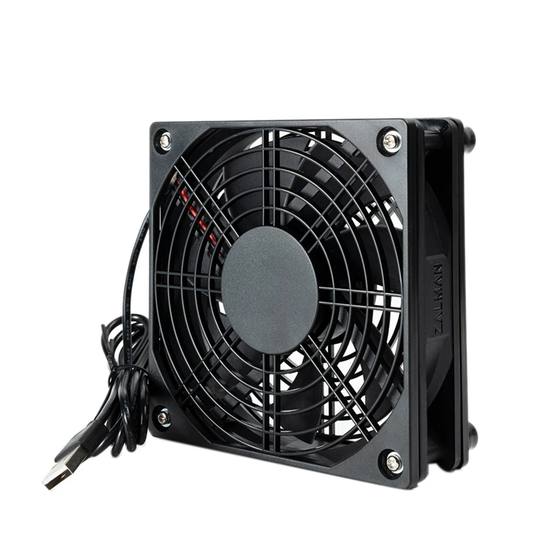 

5V USB Cooling Fan 120X120X25mm DIY Silent Fan Is A Small Fan Suitable for Computer Case/Router Cooling,2PCS