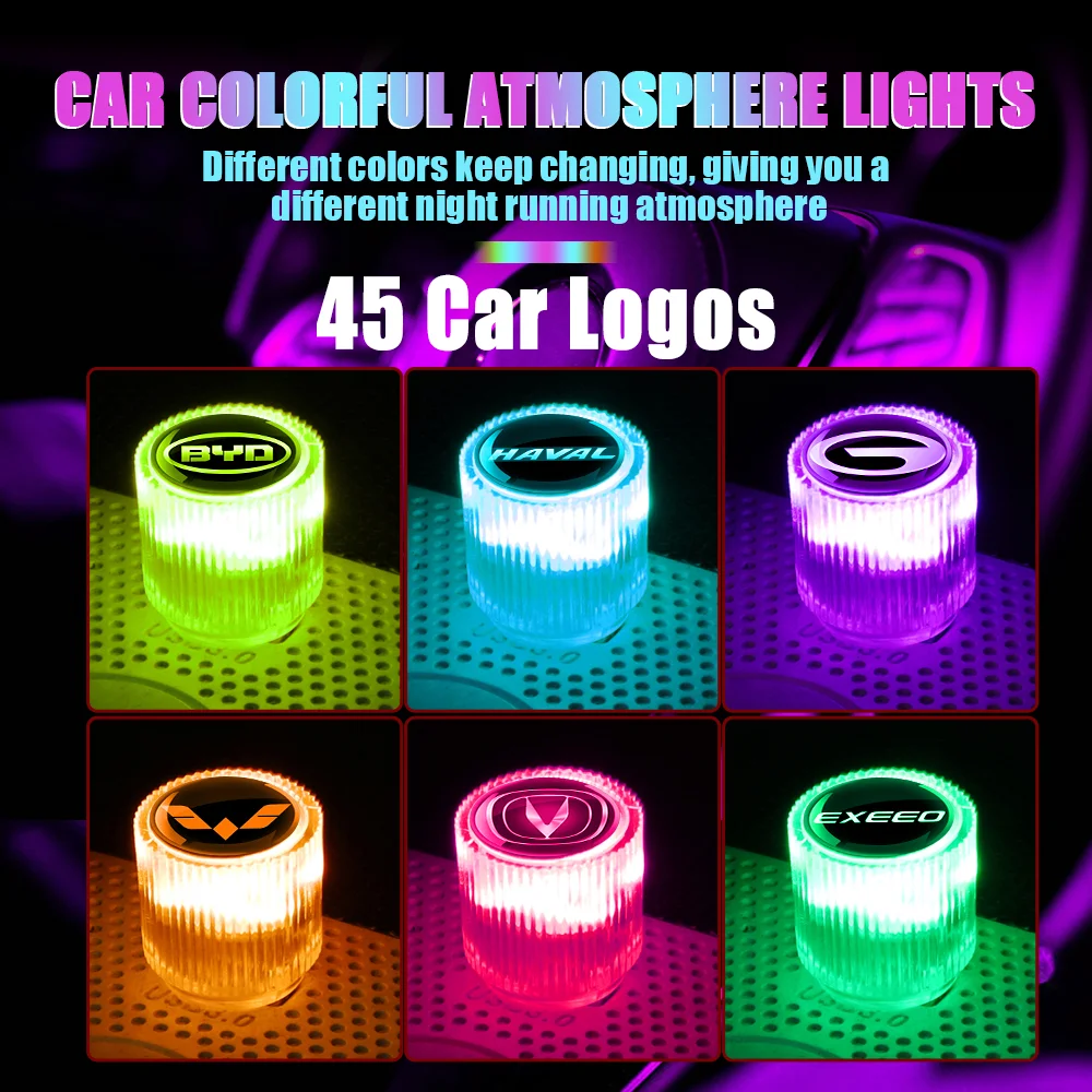 

Car USB Atmosphere Lamp Mini LED Night Light Colorful Decor Lighting For Lexus Is250 Rx350 Es350 Es300H Ct200H Nx300H FSport GS