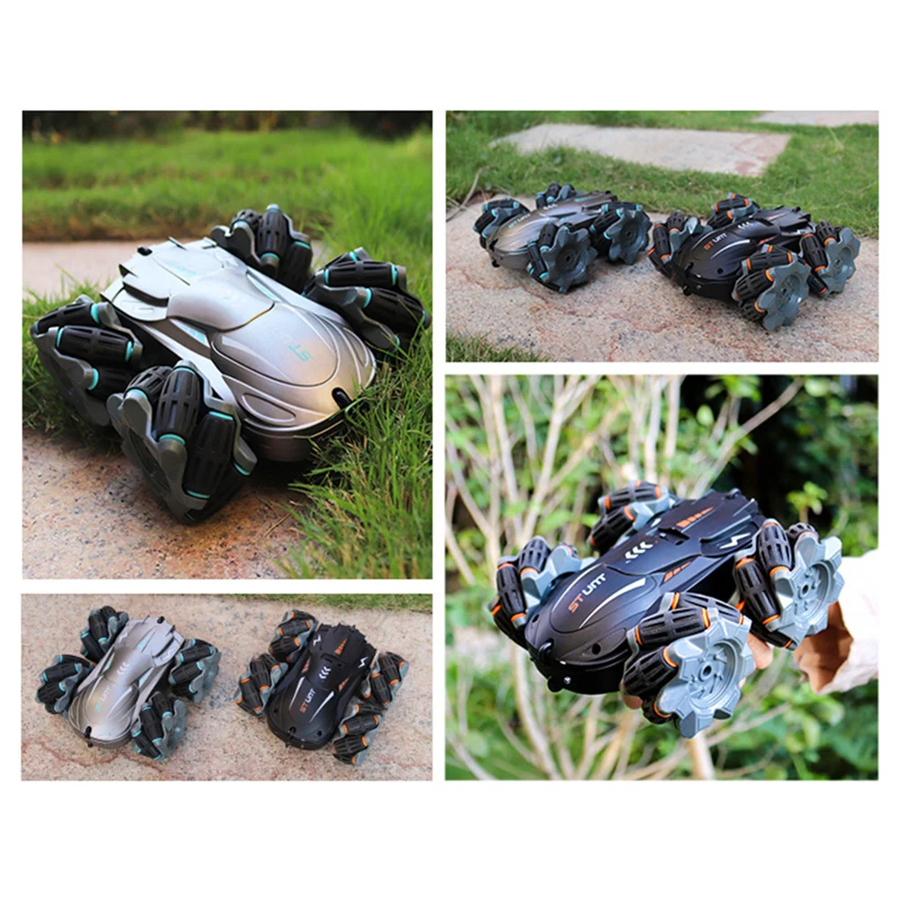 

Автомобиль с дистанционным управлением, двухсторонний вращающийся на 360 ° Автомобиль-трюк, зарядка от USB, игрушка для детей, 2 цвета, АБС, проч...