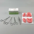 Стоматологическая оральная подкладка для наложения шва силиконовая модель моделирование с иглой десен шва учебное оборудование тренировка навыков