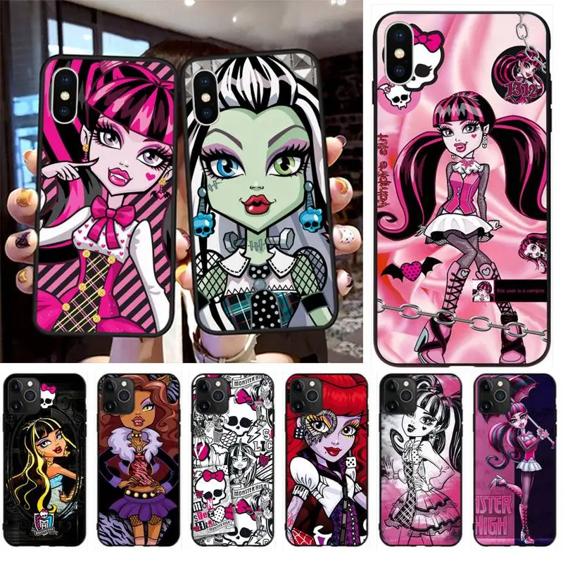 

Monsters High Anime Phone Case For iphone 13 12 11 Pro Max Mini XS Max 8 7 Plus X SE 2020 XR Cover