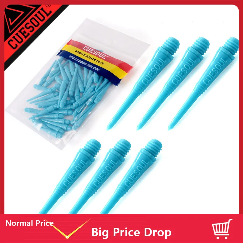 

CUESOUL 50 шт./компл. нейлоновый мягкий наконечник Дротика точки для электронного Дротика s