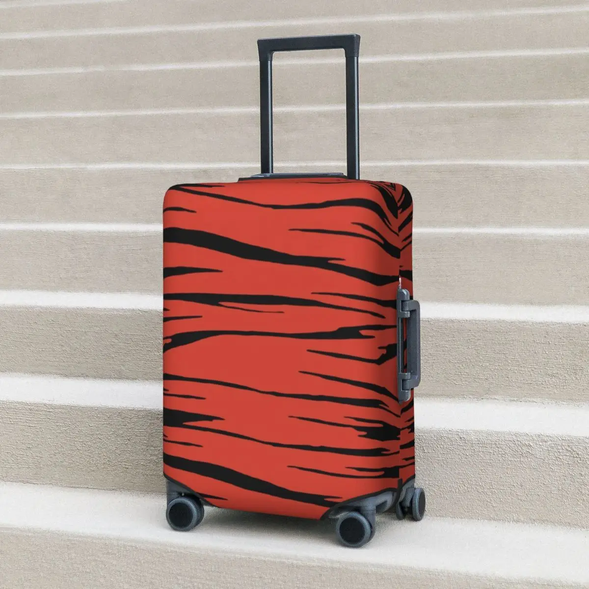

Guido Mista Tiger Pattern Suitcase Cover Jojos Bizzare Adventures Strectch Cruise Trip Protector Luggage Case Holiday