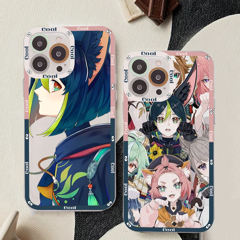 

genshin impact tighnari Phone Case for iPhone 11 12 13 Mini Pro Max 14 Pro Max Case shell