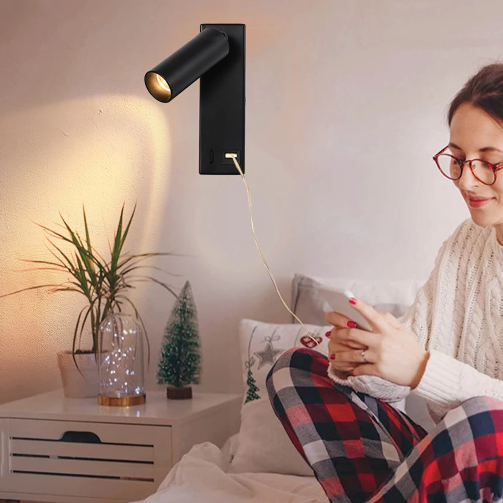 Настенные светильники Светодиодный с регулируемым изголовьем кровати настенное