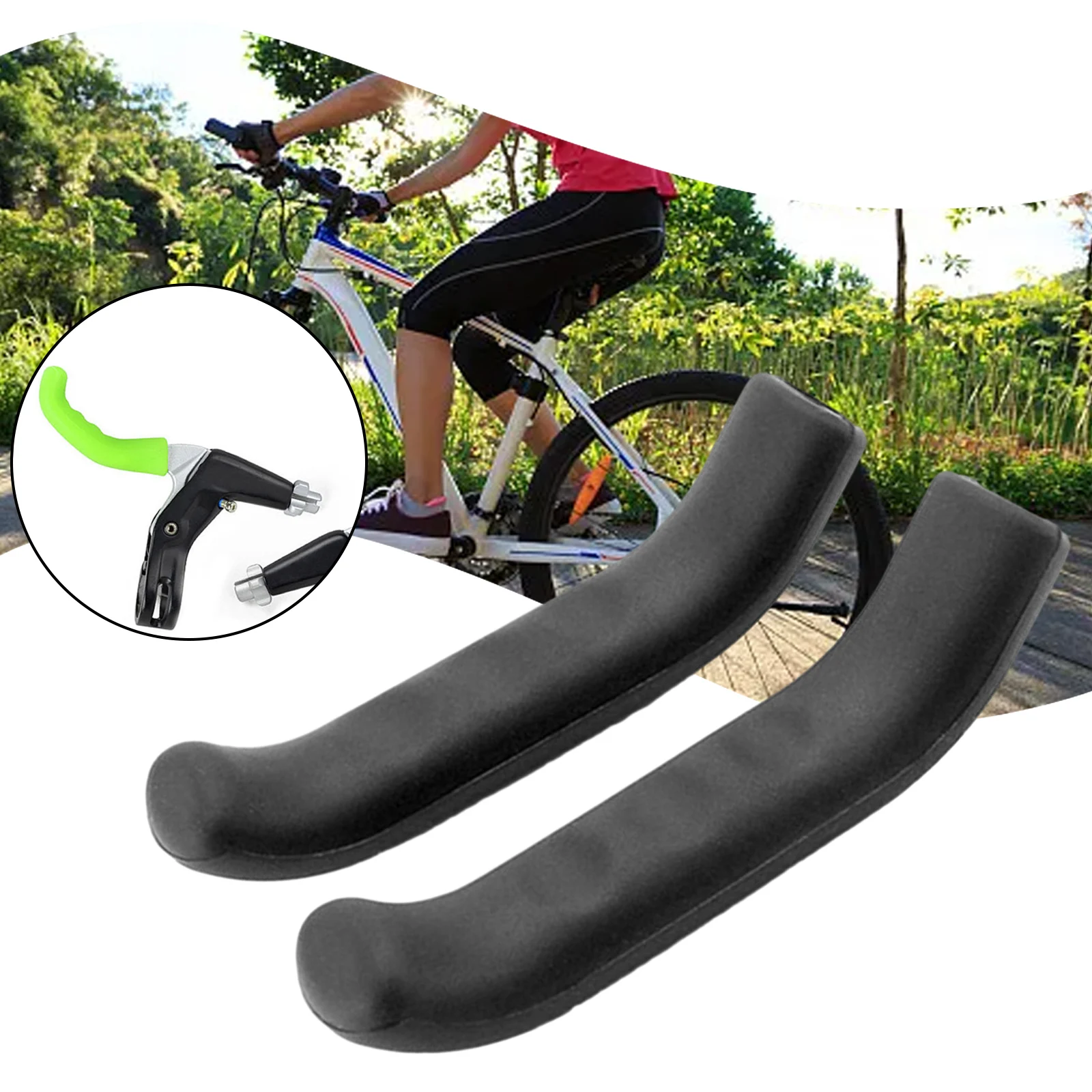 

Gray Pink Red TPR 1 Pair 7.5*1.7*1.2cm Black Blue Anti-skid Brake Lever Covers - Waterproof Mountain & Road Bike Covers (1 Pair)