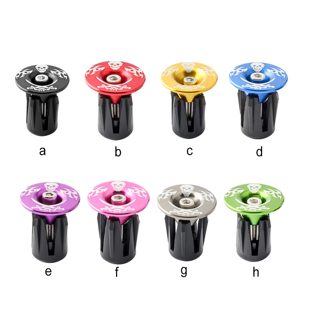 

1 Pair Handlebar Caps Component Sturdy Aluminum Alloy Cycling Fitting Expansion Plugs Bike Part for Replace Purple