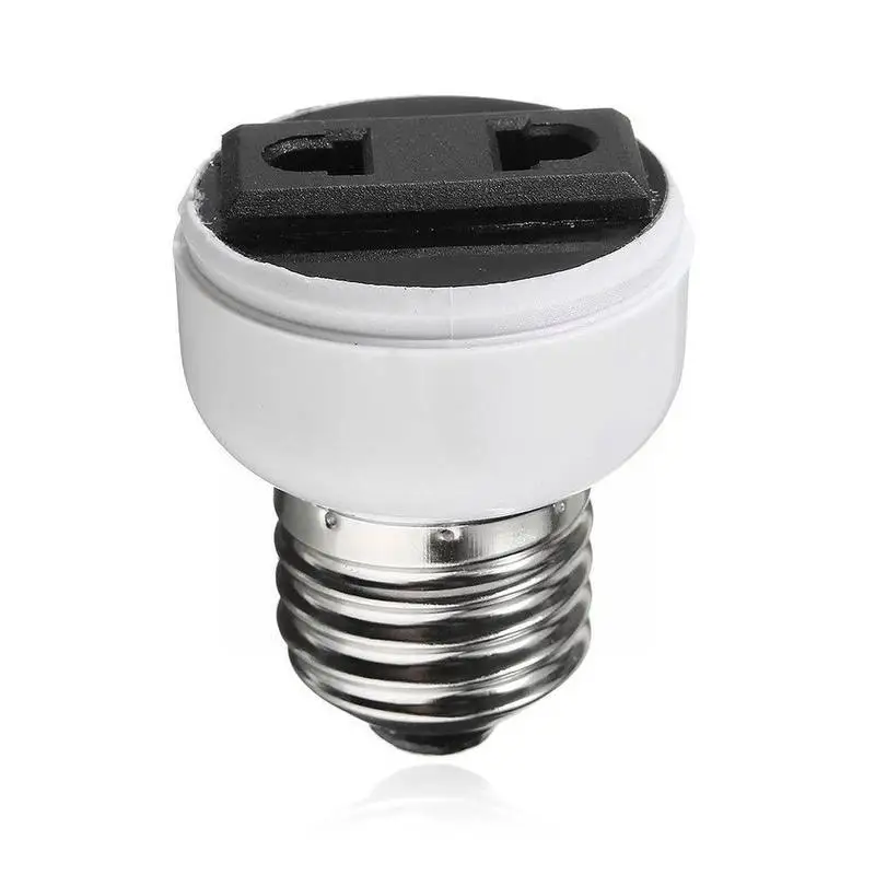 

E27 Lamp Light Socket Holder Screw Bulb Convert To EU Outlet Power White Female US sockets light Y0W7