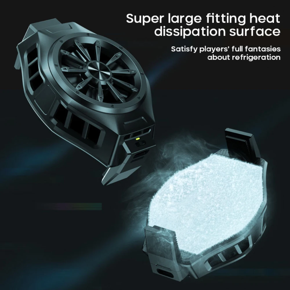 

Gaming Phone Cooler Type-c Cooling Artifact Mobile Phone Accessories Adjustable Cooler Fast Cooling Device