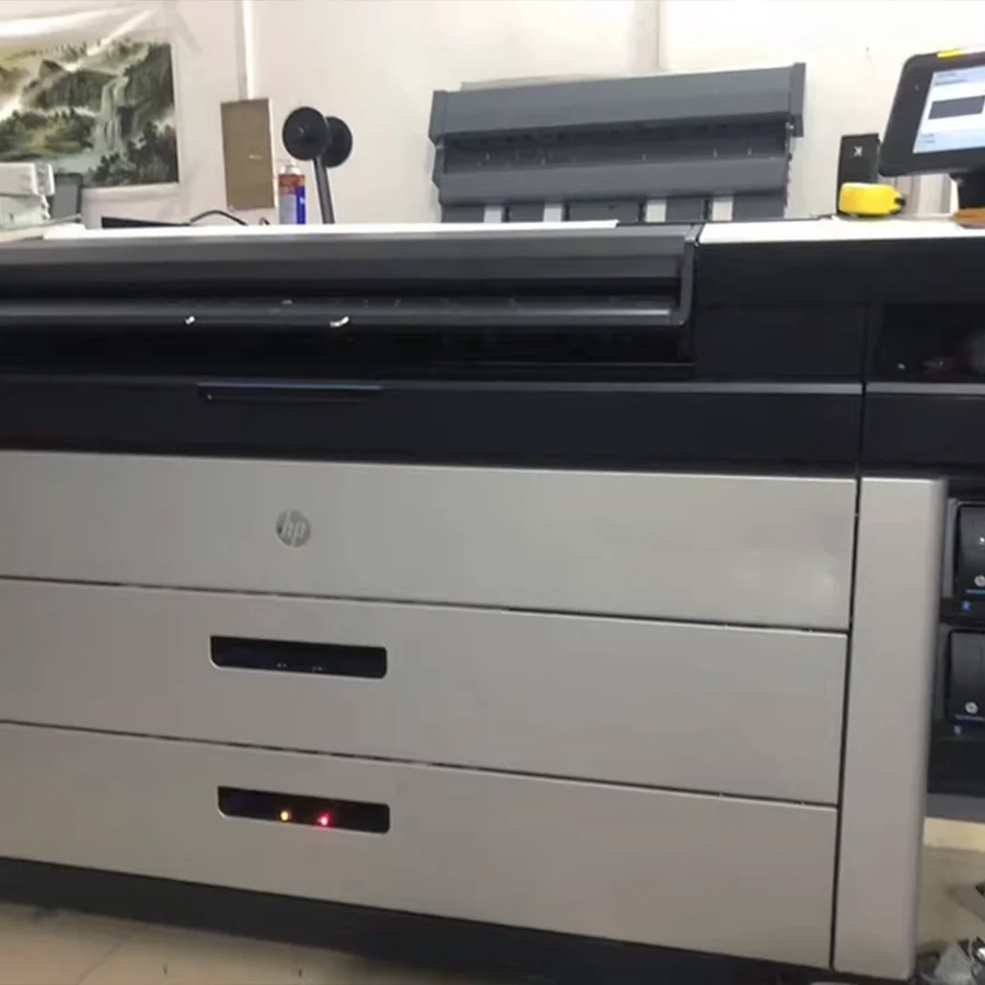 Фото Восстановленный широкоформатный струйный принтер-копир HP XL 5100 40'' A1 для рекламных плакатов и CAD-моделирования №1