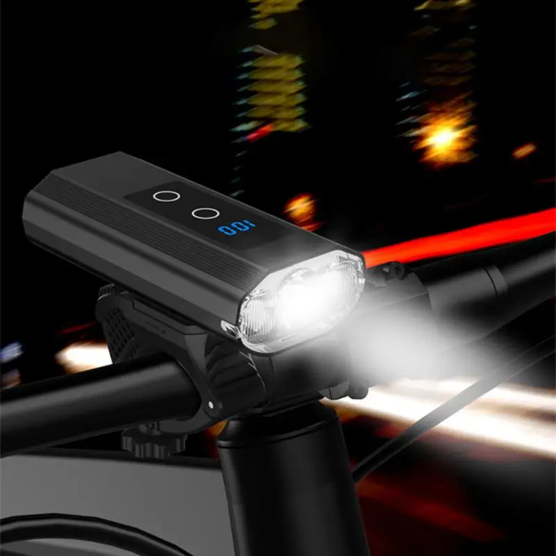 

Bike Light Headlight Bicycle Lamp With Power Bank Rechargeable LED 6000mAh MTB Bicycle Light Flashlight Lantern Bike Front Light