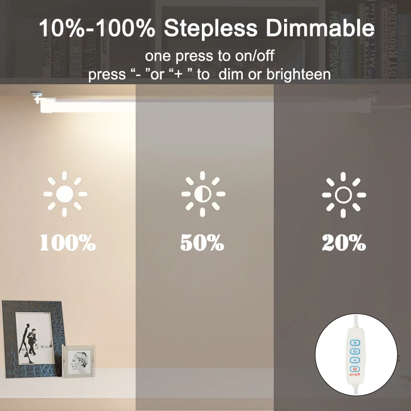 Магнитная лампа для чтения в общежитии 5 В с USB-разъемом