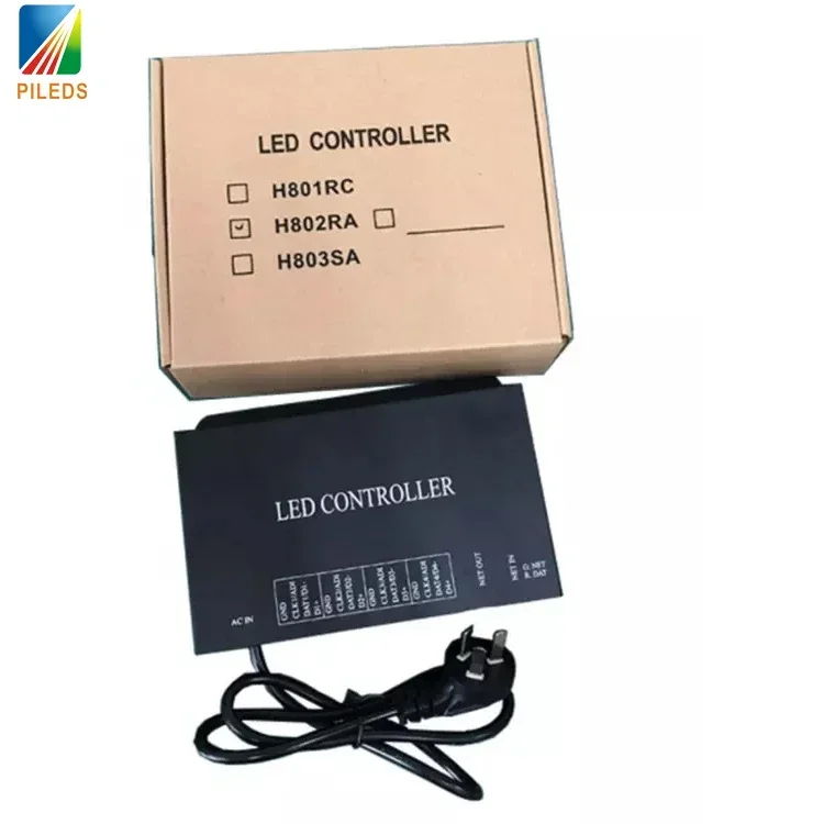 Фото 2026 H802RA 4-портовый контроллер вывода RGB RGBW Pixel Ethernet DMX Поддержка DMX512 UCS512 UCS1903 WS2811 SK6812 APA102 №1