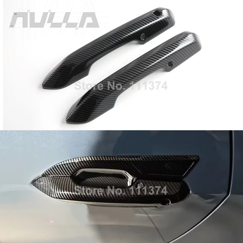 Накладки на дверные ручки из АБС-пластика под карбон для Ford Mustang S650 7-го поколения 2024-2026 годов