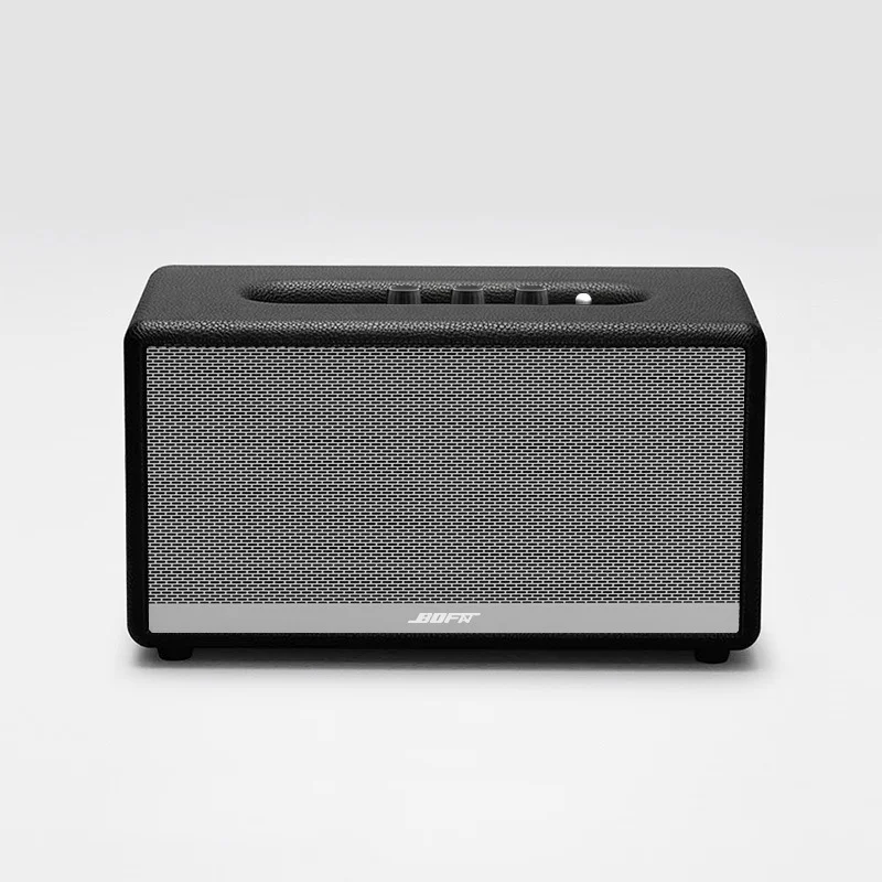 

M series Classic style Dual four inch audio unit 80W wooden wireless speaker subwoofer speaker for home
