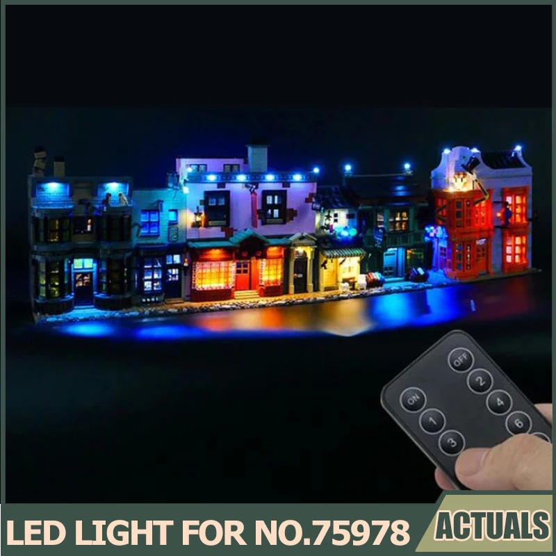LED Light Set For 75978 Diagon Alley Building Blocks 20007 Lights Accessories (NOT Include The Model Bricks, only LED Light)