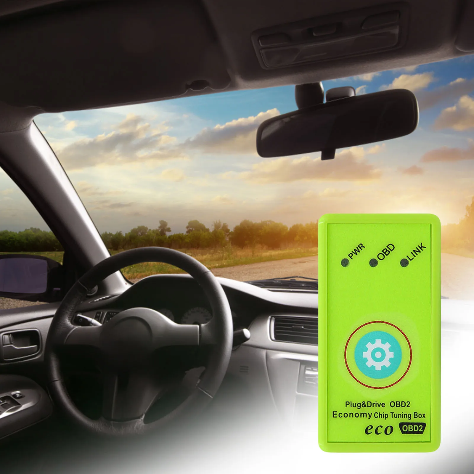 

1PC Car Replacement Economy Fuel Saver Eco OBD2 Economy Chip Tuning Box For Car Petrol Saving Car Accessories More Power New