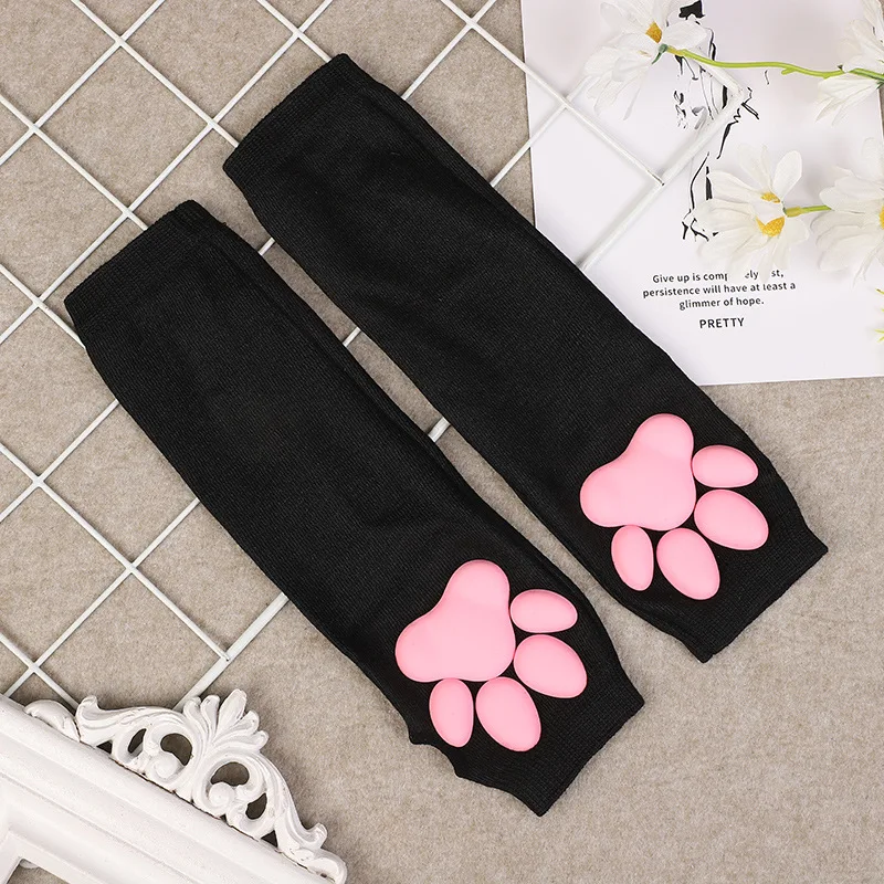 

Spring And Autumn New Cat Paw Sun Protection Sleeve 3D Silicone Meat Pad Cotton Cycling Essential Supplies Creative Fashion