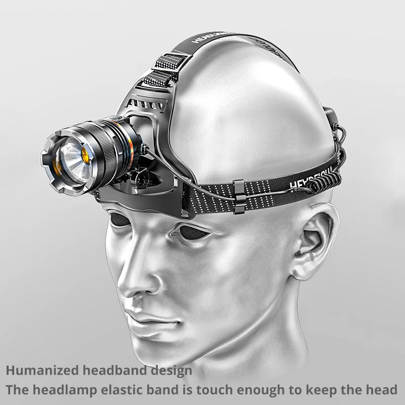 Newest 1000000LM LED Headlamp Sensor XHP199.9 5T6 Headlight use 18650 Flashlight USB Rechargeable Head Lamp Torch Light Lantern |
