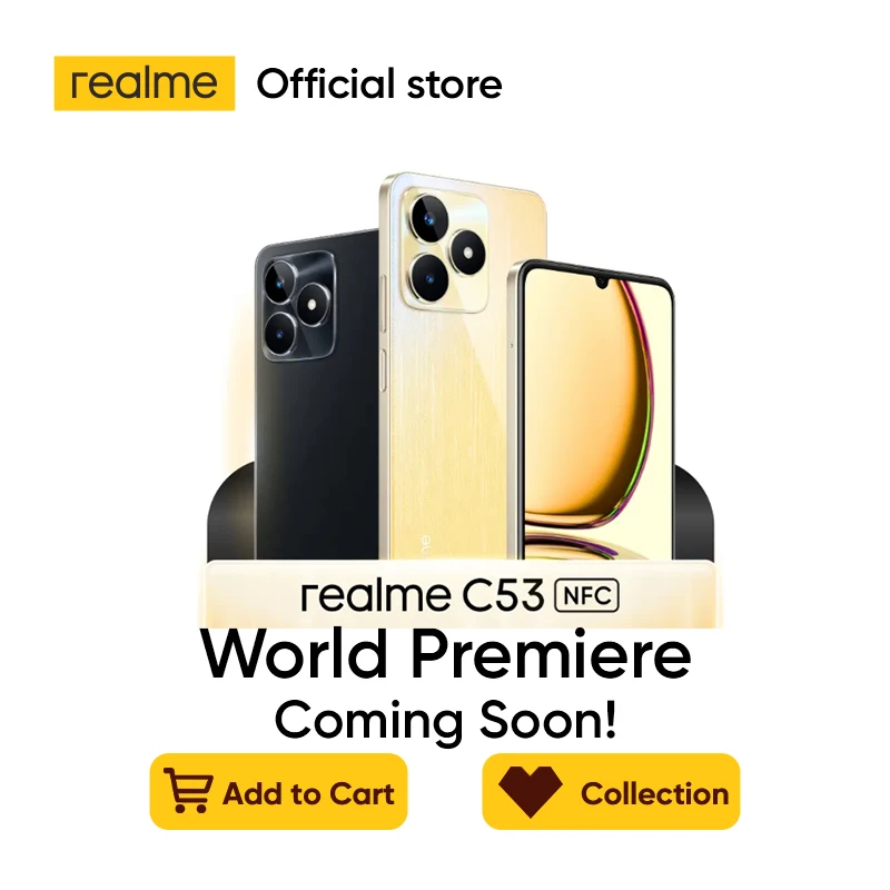 [World Premiere] realme C53 is Coming Soon！Add to cart and collection！