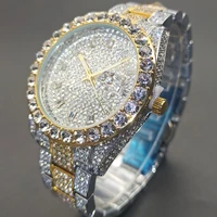 missfox men watches luxury diamond silver gold stainless steel male wrist watch exquisite fashion round waterproof mens clocks