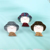 nyn brand spring girls portrait brooch pins for women 2022 new design party school birthday decoration cloth hat bag accessories